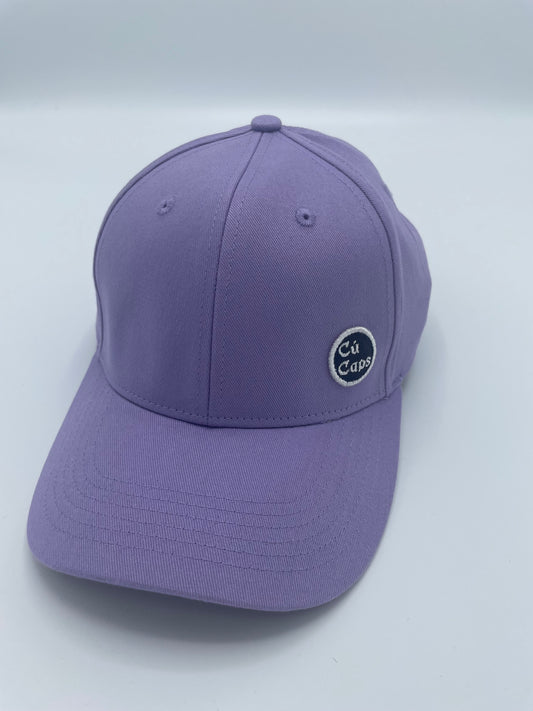 Cú Baseball Cap with small embroidered patch - Orchid Blue