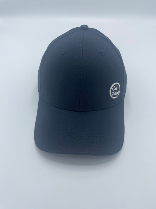 Cú Baseball Cap with small embroidered patch - Navy Blue