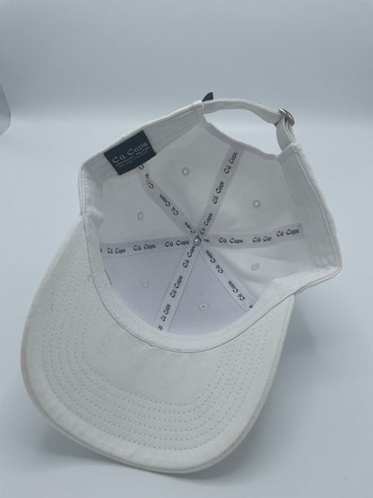 Cú Baseball Cap with small embroidered patch - Bright White