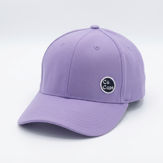 Cú Baseball Cap with small embroidered patch - Orchid Blue